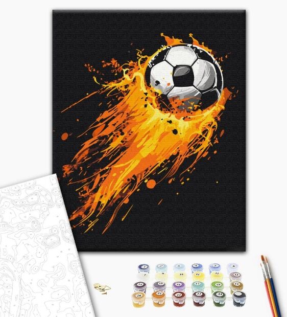 Розпис по номерах 40х50 BS54100 Вогняний гол brushme Брашми Ціна (цена) 176.30грн. | придбати  купити (купить) Розпис по номерах 40х50 BS54100 Вогняний гол brushme Брашми доставка по Украине, купить книгу, детские игрушки, компакт диски 1