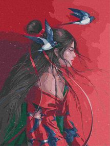 Розпис по номерах 40х50 КНО4953 Небесна принцеса "Ідейка"