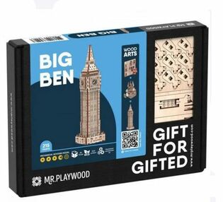 Біг-Бен механічна деревяна 3Д-модель 10407