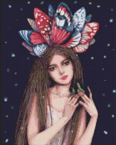 Алмазна мозаїка 40х50 АМО7265 Барви метеликів "Ідейка"
