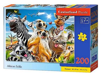 пазли castorland 200 елементів африканське селфі 222148