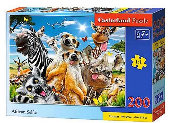пазли castorland 200 елементів африканське селфі 222148 Ціна (цена) 151.40грн. | придбати  купити (купить) пазли castorland 200 елементів африканське селфі 222148 доставка по Украине, купить книгу, детские игрушки, компакт диски 0