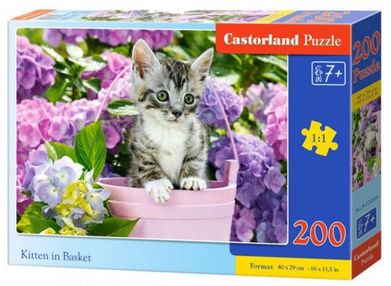 пазли 200 елементів кошеня в кошику артикул (222209)