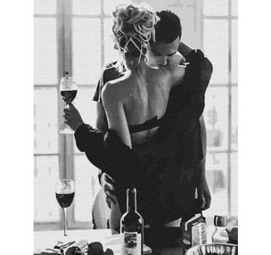 Розпис по номерах 40х50 BS34134 Пристрасна пара brushme Брашми