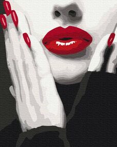 Розпис по номерах 40х50 BS51491 Ефектний червоний