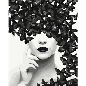 Розпис по номерах 40х50 BS52163 Загадка метеликів brushme Брашми