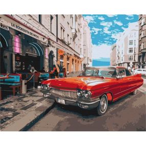 Розпис по номерах 40х50 BS52341 Червоний на удачу brushme Брашми