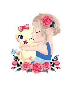 Розпис по номерах 30х40 KBS7122 Кицькина любов brushme Брашми