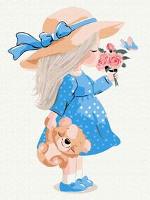 Розпис по номерах 30х40 KBS7123 Маленька леді brushme Брашми