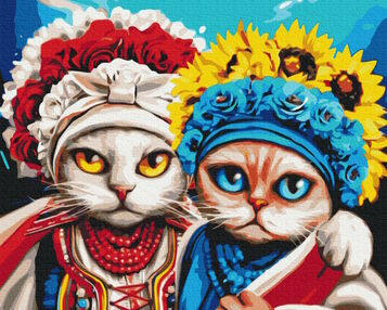 Розпис по номерах 40х50 BS53224 Лапка підтримки brushme Брашми