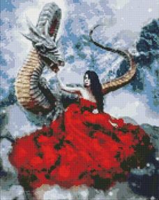 Алмазна мозаїка 40х50 АМО7252 Містична зустріч "Ідейка"