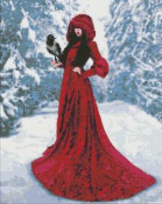 Алмазна мозаїка 40х50 АМО7253 Зимова красуня "Ідейка"