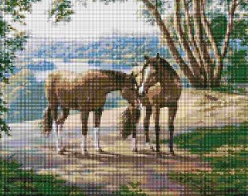 Алмазна мозаїка 40х50 АМО7335 На прогулянці "Ідейка"