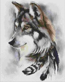 Алмазна мозаїка 40х50 АМО7365 Вожак зграї "Ідейка"