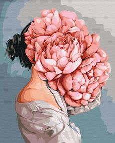 Розпис по номерах 30х40 RBS52100 Загадка піонів brushme Брашми