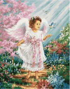 Розпис по номерах 40х50 BS27188 Ангелятко brushme Брашми