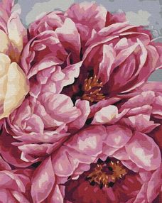 Розпис по номерах 40х50 BS40543 Цвітіння піонів brushme Брашми