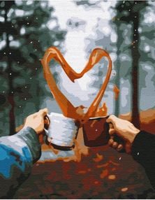 Розпис по номерах 40х50 BS51340 Романтичний ранок в лісі brushme Брашми