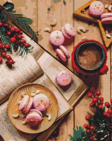 Розпис по номерах 40х50 BS51362 Десерт на Різдво brushme Брашми