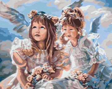 Розпис по номерах 40х50 BS51908 Небесні ангелики brushme Брашми