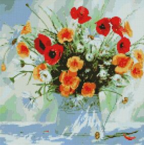 Алмазна мозаїка 40х40 АМО7075 Відтінки літа "Ідейка"