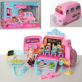 автобус ql047 2 в 1 шкільний клас меблі лялька автобус ql047 2 в 1 шкільний клас меблі лялька