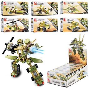 конструктор sluban army військовий транспорт від 66 деталей в асортименті m38-b0636