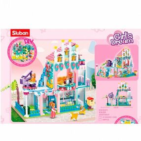 конструктор м38-в0973 sluban girls dream квартира 596 деталей