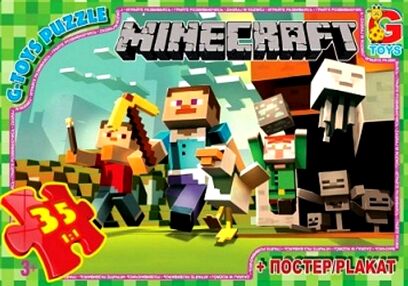 пазли 35 елементів G-Toys Майнкрафт артикул MС770
