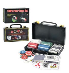 покер xq12112 100 фішек 2 колоди карт валіза