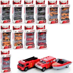 набір з транспортом інерційний в асортименті qz614-3abc