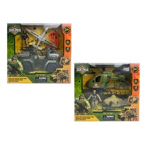 набір з транспортом c113-123-24 військова техніка солдат зброя