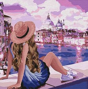 Розпис по номерах 40х40 КНО4742 Рожеві мрії "Ідейка"