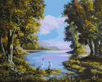 Розпис по номерах 40х50 КНО4344 Лісова тиша "Ідейка"