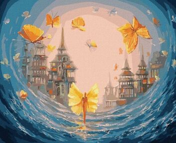 Розпис по номерах 40х50 КНО5026 Метелики душі "Ідейка"