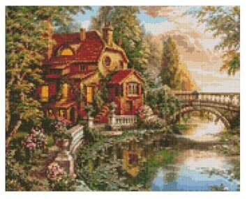 Алмазна мозаїка 40х50 АМО7344 Будинок мрія "Ідейка"