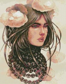 Алмазна мозаїка 40х50 АМО7373 Хмарливі думки "Ідейка"