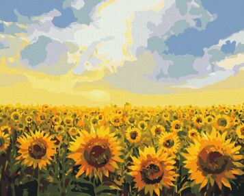Розпис по номерах 40х50 BS135 Поле соняшників brushme Брашми