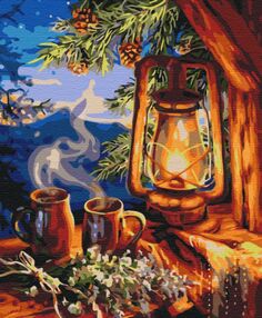 Розпис по номерах 40х50 BS32629 Казковий ліхтар brushme Брашми