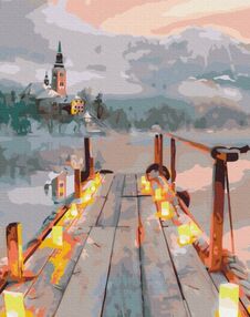 Розпис по номерах 40х50 BS33950 Романтика зимового вечора brushme Брашми