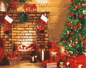 Розпис по номерах 40х50 BS52748 Новорічний затишок brushme Брашми