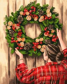 Розпис по номерах 40х50 BS52806 Святковий декор brushme Брашми