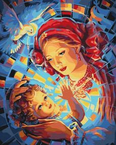 Розпис по номерах 40х50 BS53355 Ніжність