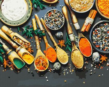 Розпис по номерах 40х50 BS53398 Духмяні спеції brushme Брашми