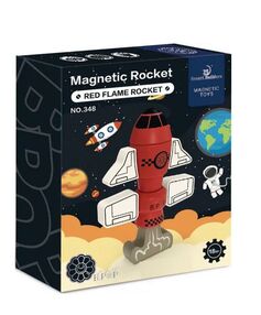 конструктор магнітний (348) ракета 8 деталей