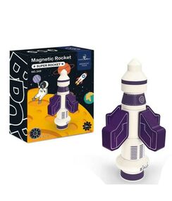 конструктор магнітний (349) ракета 8 деталей