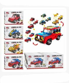 конструктор 10014-10017 транспорт деталі від 138 до 149 штук в асортименті