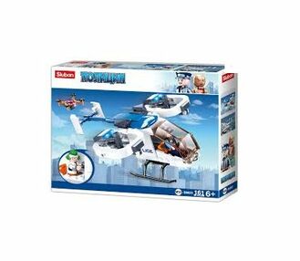 конструктор sluban police поліцейський вертоліт 161 деталі m38-b0823
