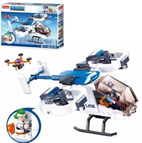 конструктор sluban police поліцейський вертоліт 161 деталі m38-b0823