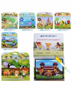 книжка для малювання водою 666 + маркер в асортименті